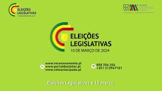 Eleições Legislativas 2024 [upl. by Wilmott824]