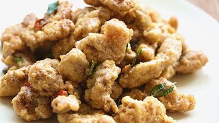 EASY RECIPE RestaurantStyle Salted Egg Yolk Chicken  牛油黃金鸡  咸蛋鸡 [upl. by Anerda310]