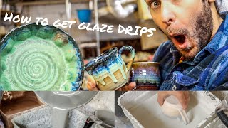 Pottery Glazing Techniques Drips Pouring and More [upl. by Rennerb]