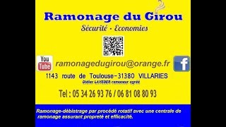 RAMONAGE DU GIROU ramonage insert tubé [upl. by Yreva]