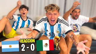 REACCION Argentina 2  Mexico 0  MUNDIAL QATAR 2022 [upl. by Garry578]