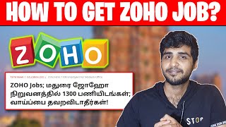 HOW TO GET PLACED IN ZOHO  1300 JOBS IN ZOHO MADURAI  TAMIL [upl. by Behn884]