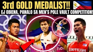 WOW  Ej Obiena 3rd GOLD MEDALIST ng Pilipinas Mens Pole Vault FINALIS  FULL HIGHLIGHTS [upl. by Yahsram]