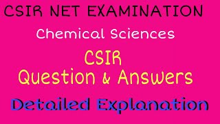 Difficult question But Easy method Spectroscopy  CSIR  NET  EXAMINATION  Srinivasan Chemistry [upl. by Reprah]