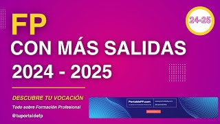 ✅ FP con MÁS SALIDAS en España 2024 🚀 [upl. by Oirevas]