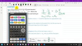 Euler MethodCG50 Calculator [upl. by Schulein419]