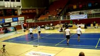 World Footbag Championships 2011 SemiFinal 2 Doubles Net [upl. by Jarvey]