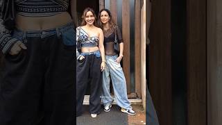 SHARMA SISTERS 💕 nehasharma snapped with her sister aishasharma in mumbai shorts bollywood [upl. by Osher]