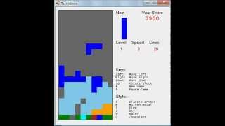 Tetris Game made using Visual Basic [upl. by Macy812]