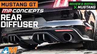 20152017 Mustang GT MP Concepts Rear Diffuser Review amp Install [upl. by Dorita188]