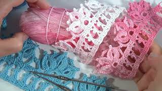 Magic Lace Beautiful Original RibbonStep By Step How to Crochet TutorialAuthors Design [upl. by Michail]