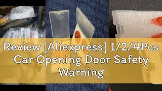 Review Aliexpress 124Pcs Car Opening Door Safety Warning Light Universal LED Anticollision Lam [upl. by Evadnee]