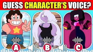 Guess the Steven Universe Characters by Voice  Cartoon Network  Peridot Spinel Rose Quartz [upl. by Eikceb990]