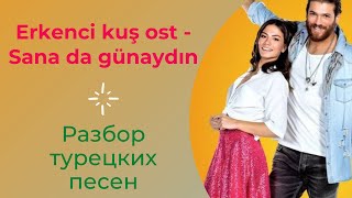 Учим турецкий по песням  1 Erkenci kuş ost  Sana da günaydın [upl. by Ettenajna335]