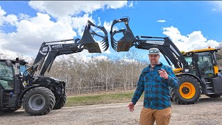 JCB Fastrac 4220 VS Deutz 6165TTV amp Bonus Loader Review [upl. by Maurilla]