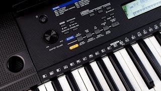 TECLADO ARRANJADOR YAMAHA PSRE263 COM 61 TECLAS  130 RITMOS  400 TIMBRES  FONTE PA130 [upl. by Eirb86]