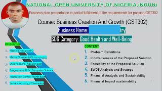 httpsnoufaqscomng NOUN 2023 Full Business Plan Ready for Presentation [upl. by Ahsenik57]