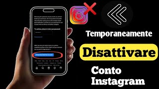 Come disattivare temporaneamente laccount Instagram 2023 [upl. by Fidole]