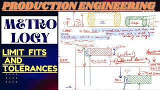 Production Engineering I Metrology I Limit Fit and Tolerances [upl. by Neerod]