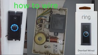 Wired ring doorbell how to install to a chime [upl. by Ada]