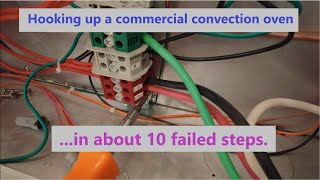 Building a micro bakery Electrical connection of the convection oven [upl. by Attenhoj807]