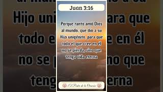 Mensaje Bíblico de hoy Juan 316 Fe VersiculoDeLaBiblia TextosBiblicos EstudioBiblico [upl. by Karly]