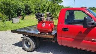 Gooseneck hitch install Treating wood with motor oil Wooden flatbed [upl. by Berna917]