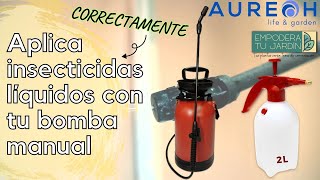 Aplica CORRECTAMENTE insecticidas líquidos con tu bomba aspersora manual [upl. by Niajneb]