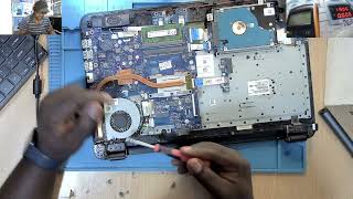 HP laptop motherboard repair identifying and replacing missing ICs [upl. by Dacia]