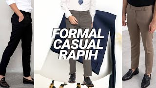 CELANA FORMAL SLIM FIT KALEM DAN TRENDI 👍 10 Rekomendasi Celana Formal Brand Lokal Berkualitas 💯 [upl. by Aileme]