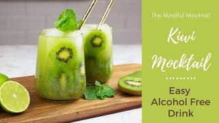 The Quick Kiwi Mocktail Recipe  Alcohol Free Cocktail  Non Alcoholic Drink Recipe [upl. by Rdnaskela]