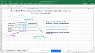 Excel  Prozentualer Anteil einfach erklärt [upl. by Haze]