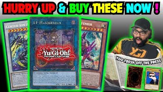 ACT FAST amp BUY THESE YUGIOH CARDS NOW [upl. by Nylodam]