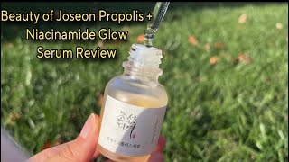 Beauty of Joseon Propolis  Niacinamide GlowSerum Review✨☀️🫧 [upl. by Elleret]