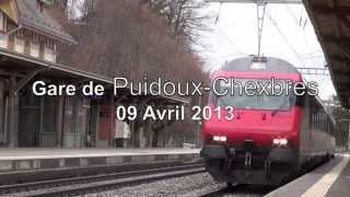 Gare de PuidouxChexbres  09 Avril 2013 [upl. by Odette]