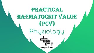 Hematocrit value PCV  physiology  section 1 [upl. by Adali]