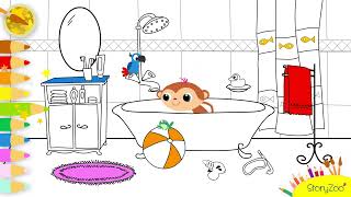 StoryZoo  Lekker kleuren  Toby in bad 🛁 [upl. by Assele]