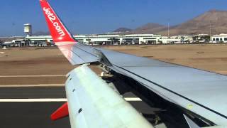 Lanzarote Airport  landing onboard [upl. by Anasiul]