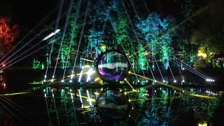 The Enchanted Forest 2022 Together Alive light show over lake in Faskally Woods Pitlochry Scotland [upl. by Kylstra]