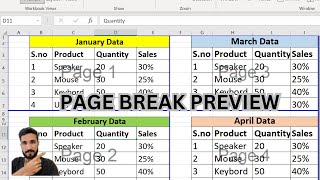 Page break in ms excel new video 2024  Print page setting in ms excel  how to print single page [upl. by Tommi]