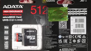 ADATA HighEndurance 512GB UHSI Class 10 sd globalbrandplc ADATAGroup [upl. by Nadab659]