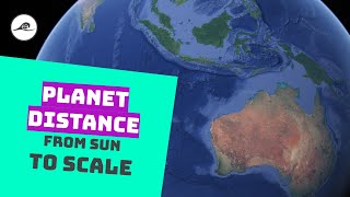 Using Google Earth to Show Planet Distance From Sun to Scale [upl. by Aeneg785]