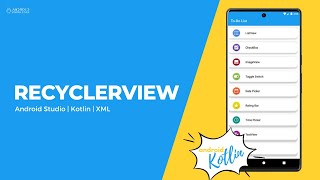 RecyclerView in Android Studio using Kotlin  Android Knowledge [upl. by Randi690]