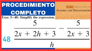 Ejercicio 48 resuelto sección 14 libro algebra y trigonometria con geometria analitica [upl. by Ellesij]