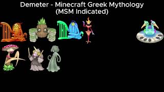 Demeter  Minecraft Greek Mythology MSM Indicated [upl. by Yborian]