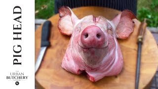 How to professionally debone a pigs head  Pig Butchery [upl. by Terrie]