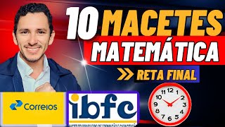 🔥10 Macetes de matemática  Concurso dos Correios [upl. by Soraya]