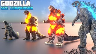 Godzilla Size Comparison [upl. by Nnairrek]