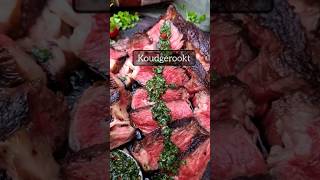 Steak chimmichurry koudgerookt op de bbq [upl. by Yasmin]