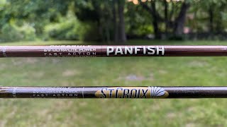 2022 St Croix Panfish 69UL Rod ReviewTest Compared with Old Generation [upl. by Ten]